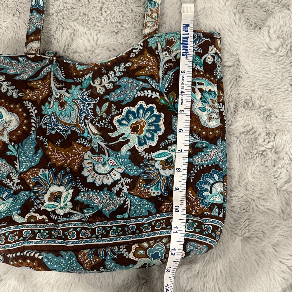 Vera Bradley Java Blue Tote Retired - Picture 8 of 10